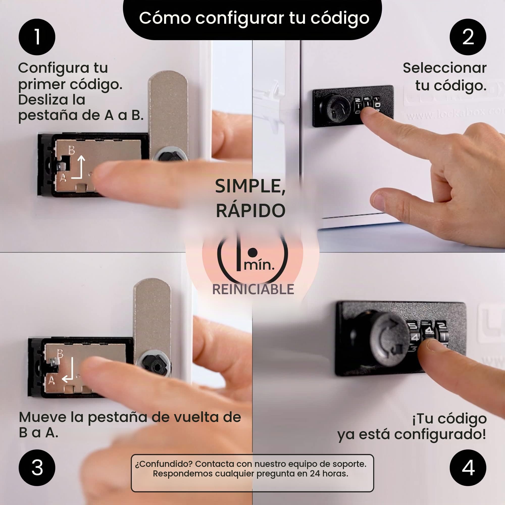 Lockabox One™ | Caja de almacenamiento premium con cerradura | Caja con cerradura de combinación de 10 litros para alimentos, medicinas y seguridad en el hogar | Seguro para BPA (Rojo Médico)