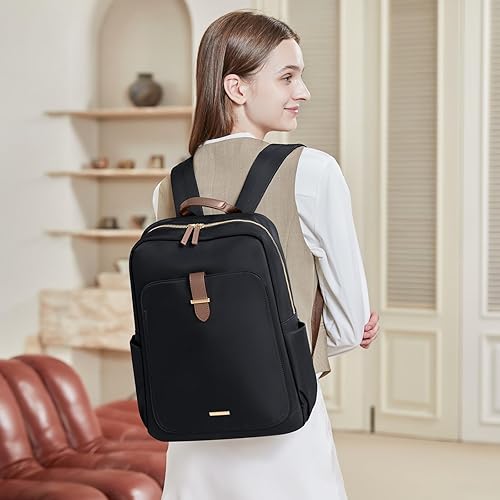 Miniatura 9 de GOLF SUPAGS Mochila para laptop para mujer, mochila informal para trabajo, viajes, para cuadernos de 1416 pulgadas, Negro -, Moderno