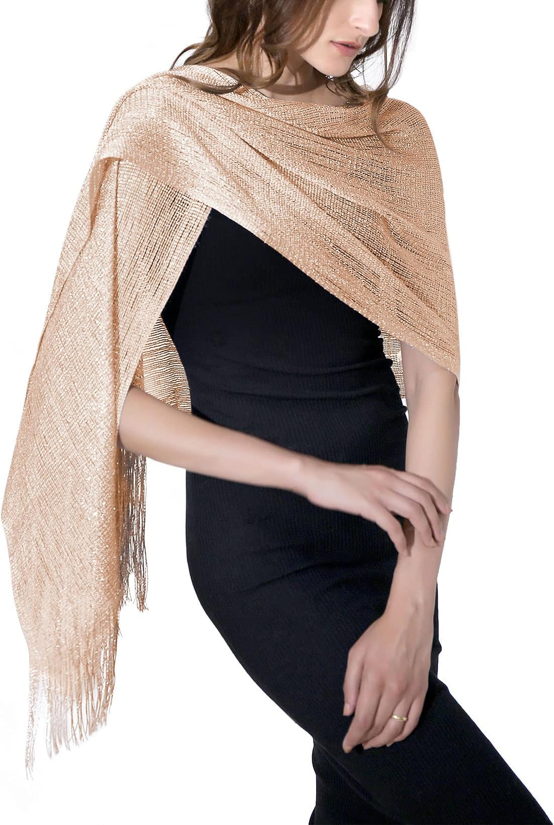MissShorthair Women's Sparkle Shawls and Wraps for Party Dresses