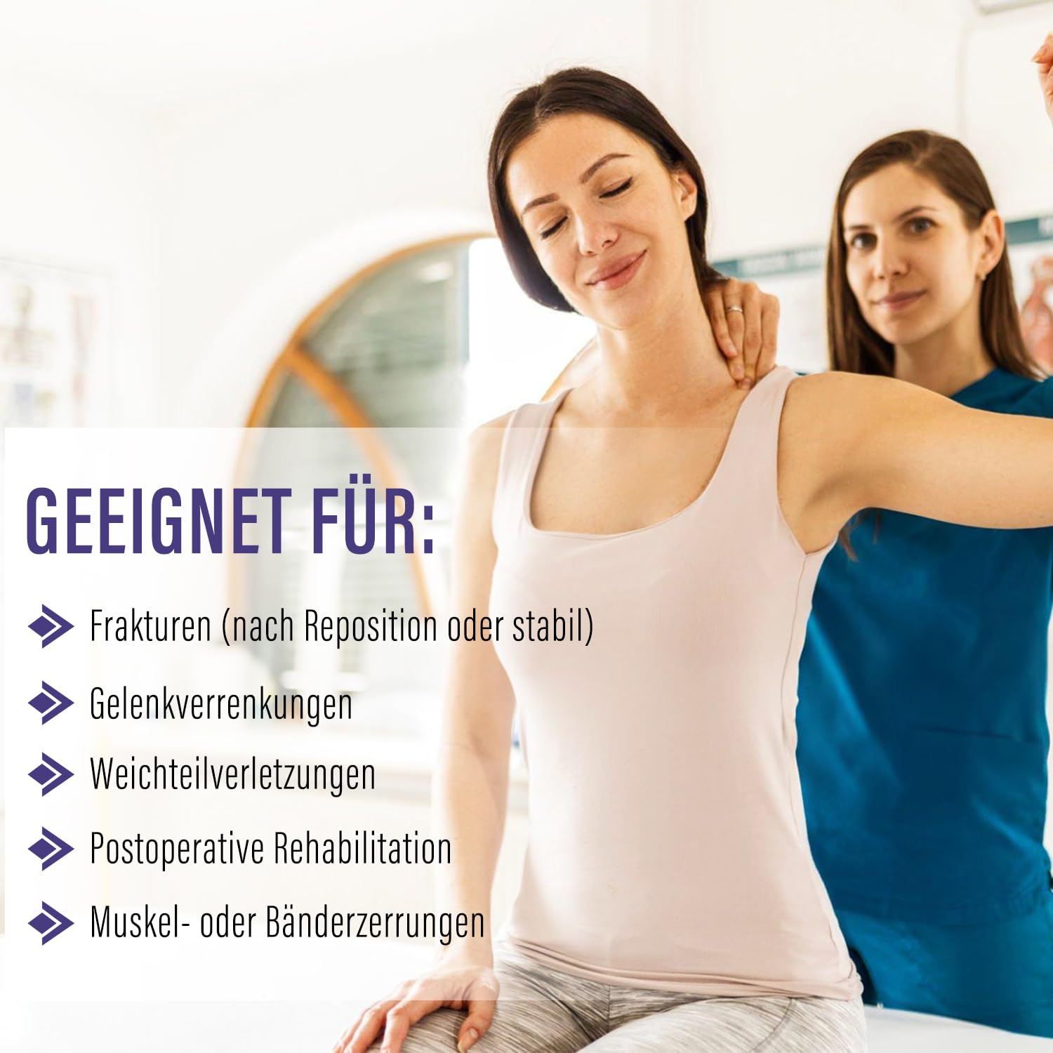 supregear Armschlinge für Schulterverletzungen – Bequeme, Atmungsaktive Schulterfixierung für Damen & Herren, bei Rotatorenmanschettenriss, Bruch, Luxation oder Zerrung, Schwarz + Dunkelbau, Größe L