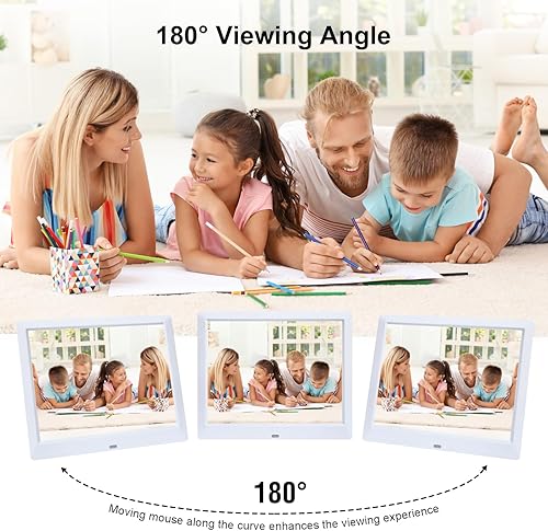 Miniatura 9 de TMC Marco de fotos digital de 9 pulgadas, pantalla LCD IPS de alta resolución 43, reproductor de MP3fotovideo con control remoto