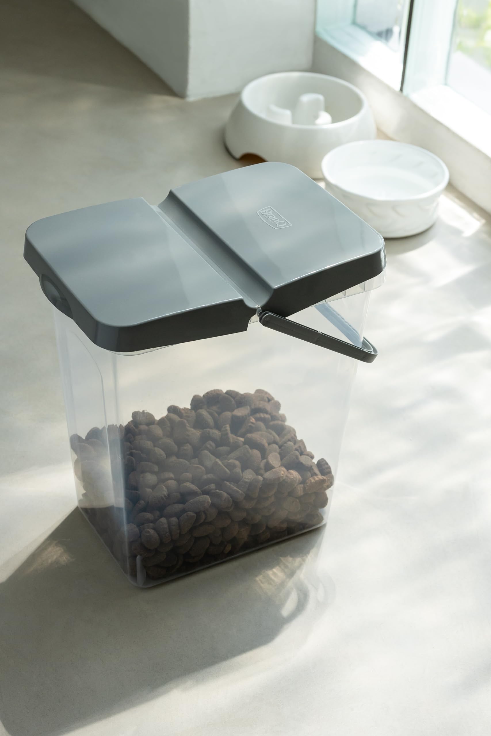 Boîte De Rangement Universelle 10L Avec Couvercle - Sans BPA - Pour Lessive, Nourriture Animaux - BranQ Home