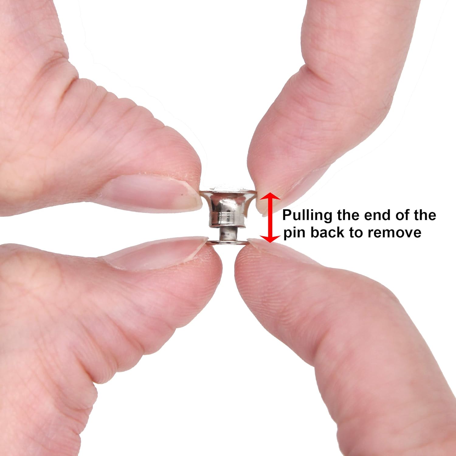 ZTWEDEN 70 Count Pin Backs Locking Pin Keepers Pin Locks Metal Locking Clasp No Tool Required Locking Pin Backs Keepers