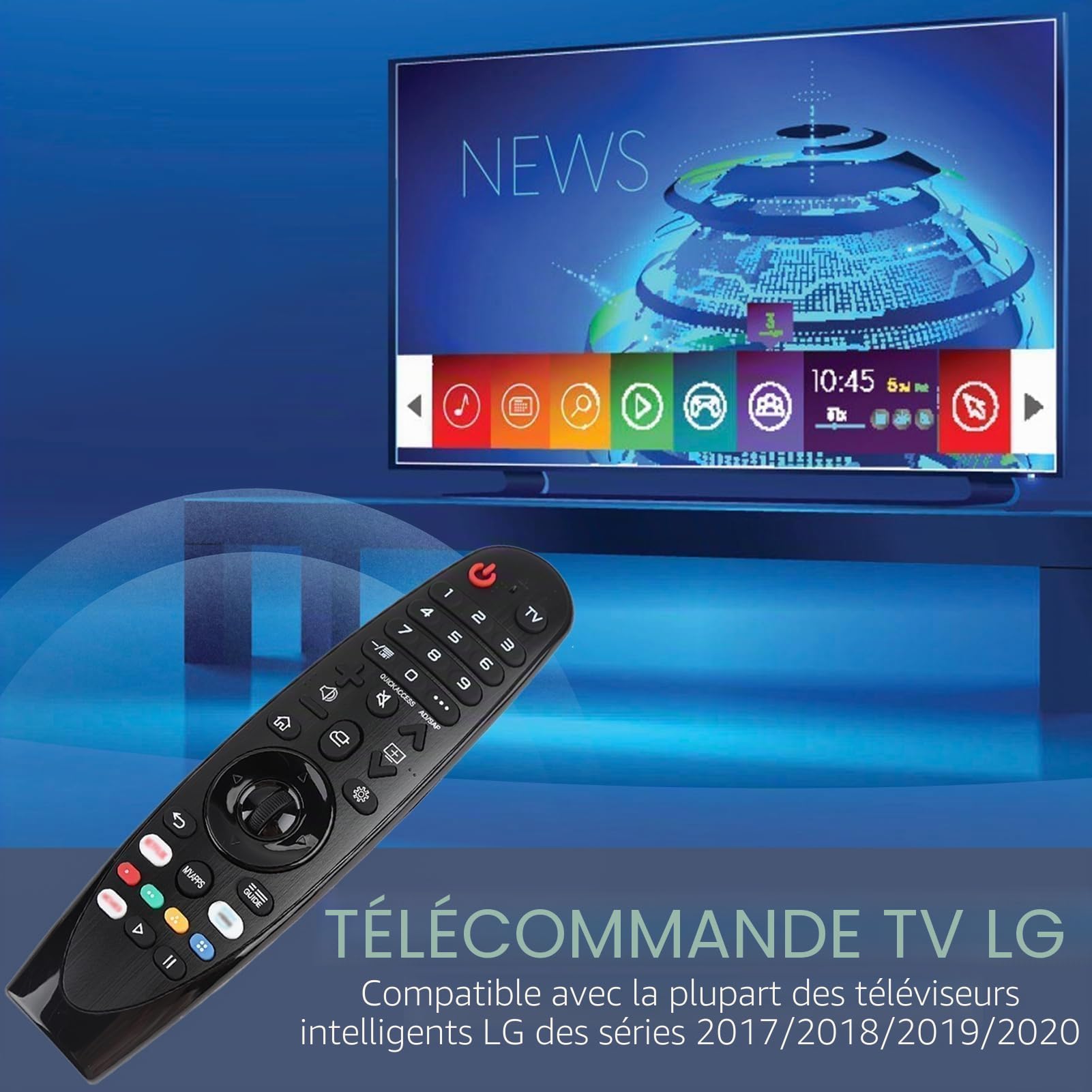 Télécommande Universelle Compatible LG Smart TV Magic Remote AN-MR20GA HD LCD LED HDTV UHD OLED 3D 4K
