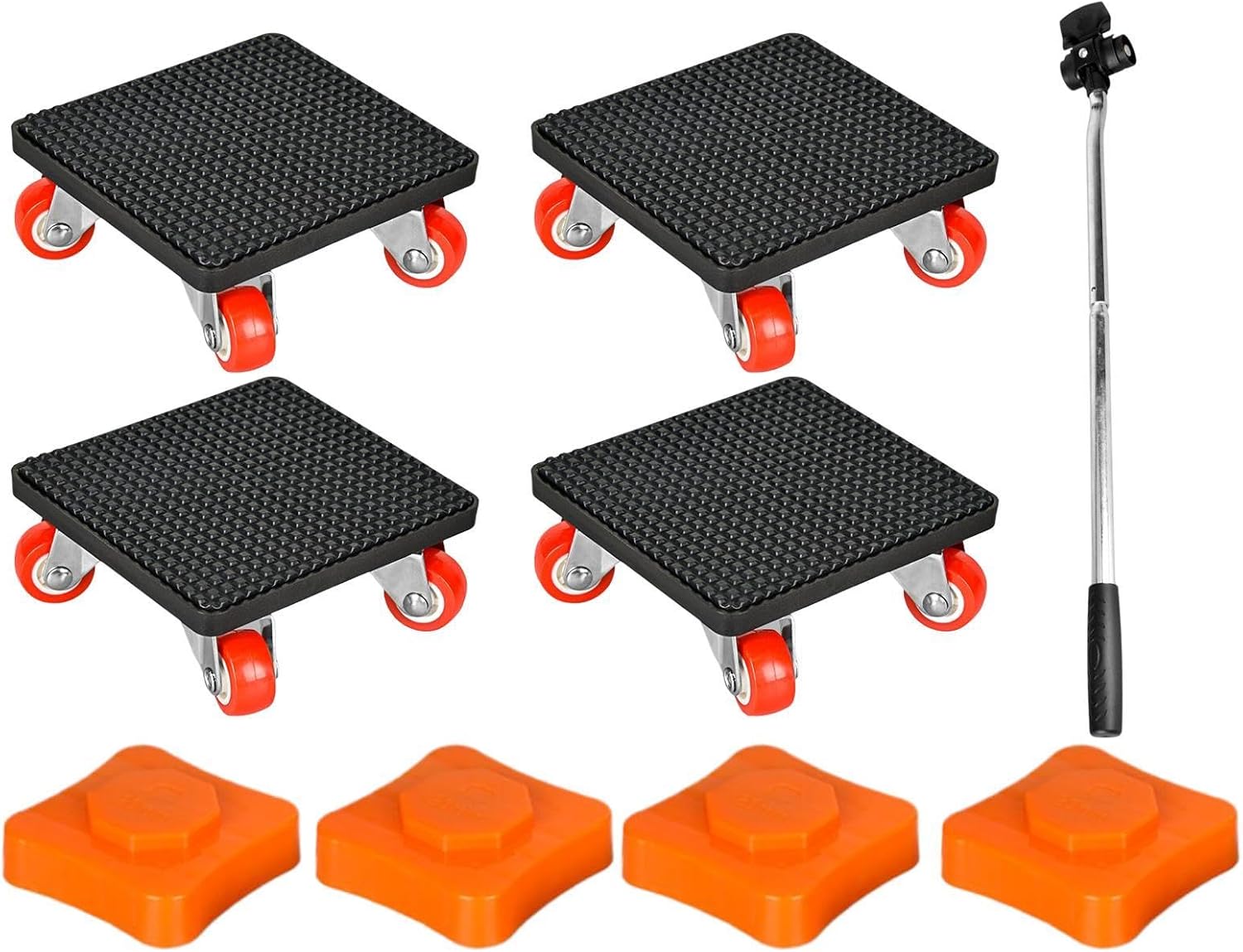 Furniture Moving Wheels - with Wheels Non-Slip Portable Lifter | Furniture Lifter for Moving Appliance - for Fridge Washing Machine Sofa Mattresses Cabinet Bed Desk Piano