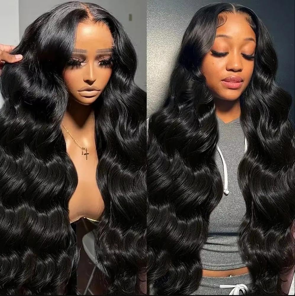 Haarpflege Lockere Welle Schwarze Farbe 13 X 4 X 1 HD Volle Spitze Ohne Guleless-Perücke Für Schwarze Frauen Vorgezupft Gebleicht(20inches)