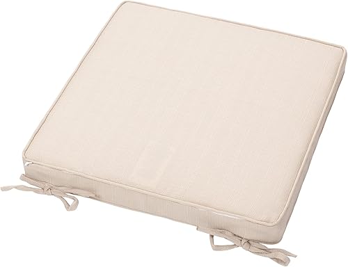 Miniatura 6 de Magpie Fabrics Cojín cuadrado impermeable para silla para interiores y exteriores, 18 x 18 x 2.5 pulgadas, paquete de 2, cojines de asiento