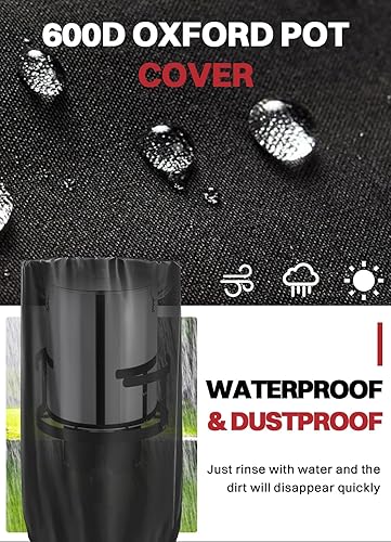 Miniatura 9 de Freidora de pavo de acero inoxidable de 30 cuartos de galón  Caldera de mariscos y cangrejos  Cesta y cubierta de agua incluidas  Quemador de