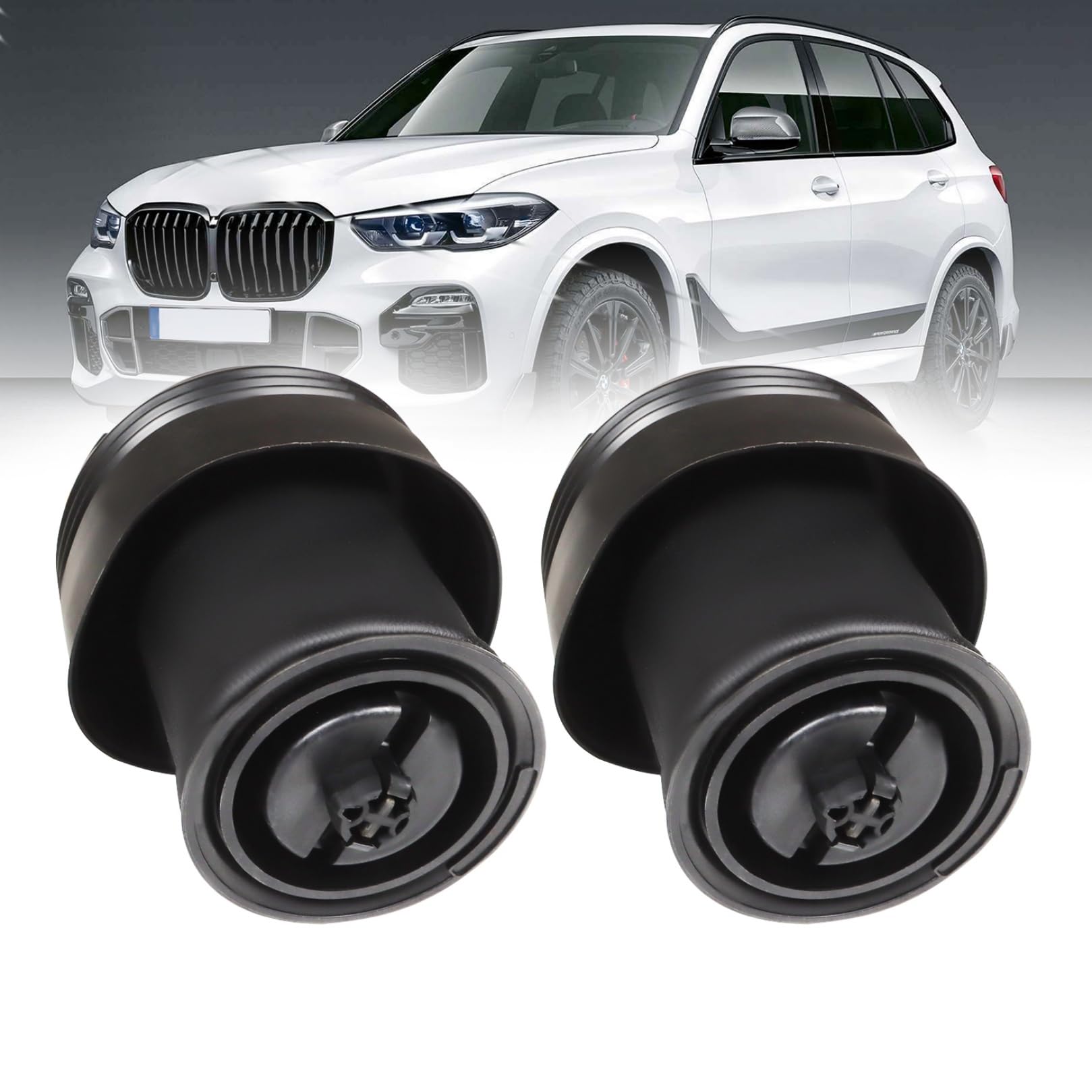 - 37126790080 37126790078 Rear Left and Right Airmatic Suspension Shock Absorber Strut Bags Compatible with X5 E70 2007-2013 X6 E71 E72 2008-2014