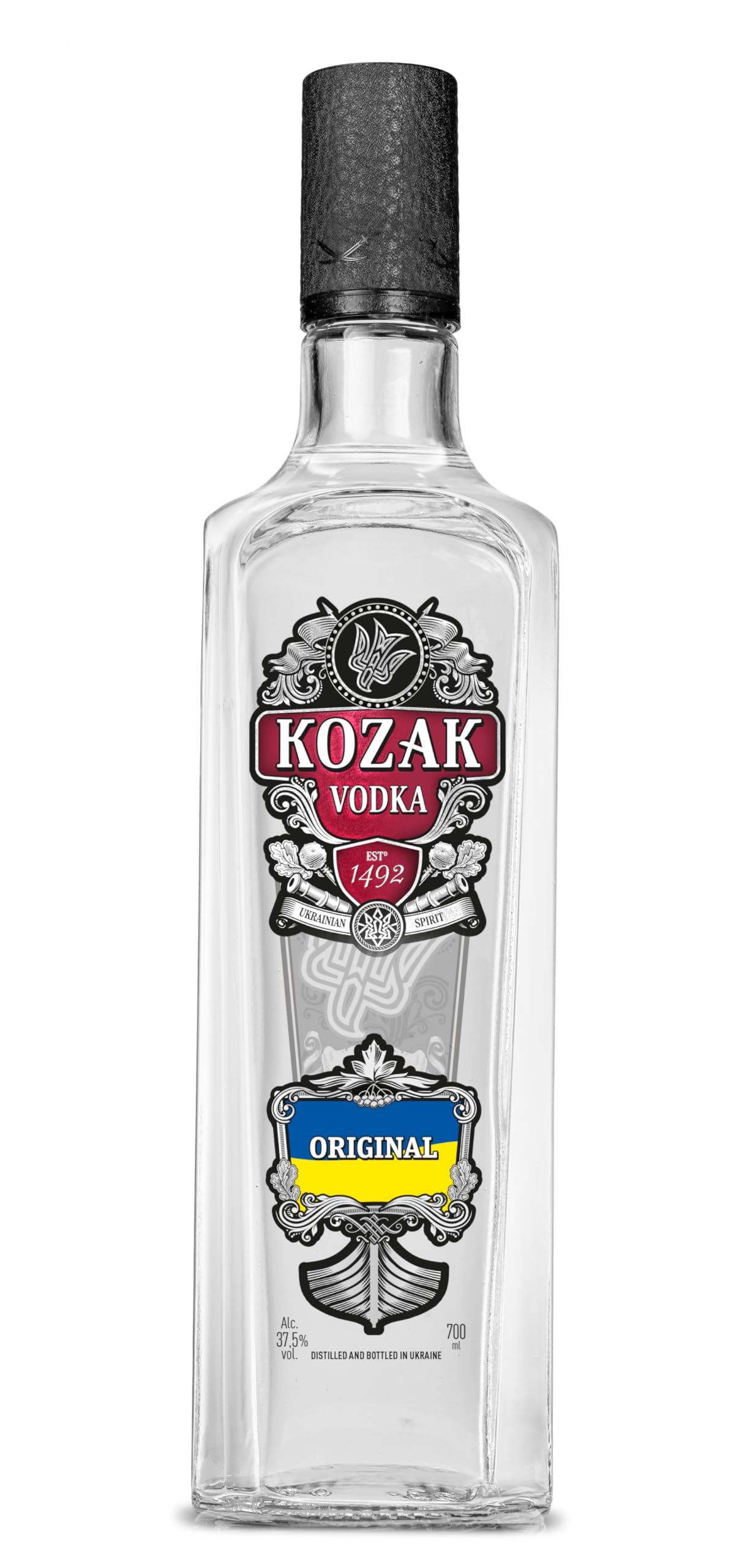 Kozak Vodka 70cl 37.5%. Ukrainian award-winning Vodka