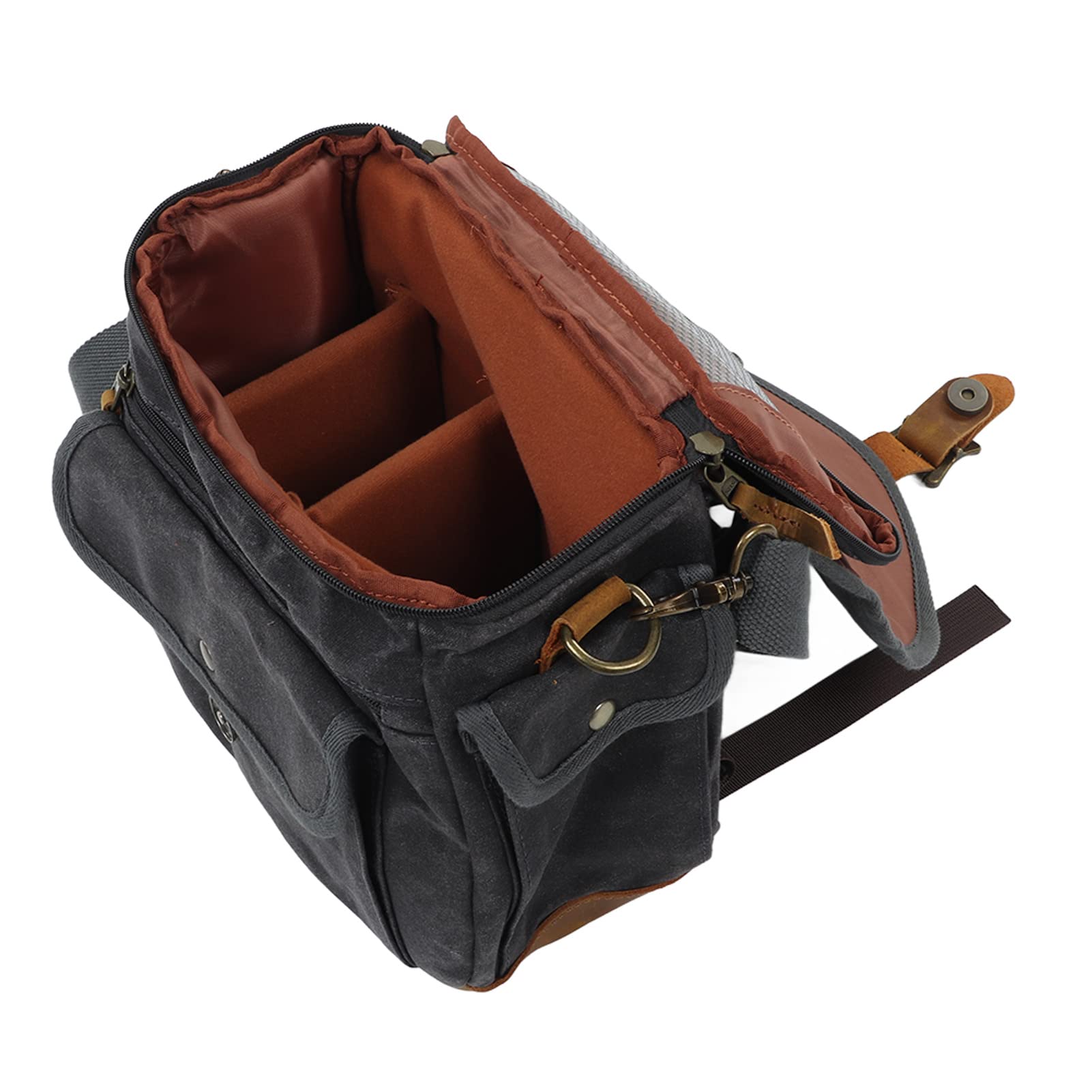 Bolsos de Hombro para cámara de Lona, ​​Estuche de Lona para cámara SLR DSLR, Informal, Vintage, de Gran Espacio, para fotografía y Viajes