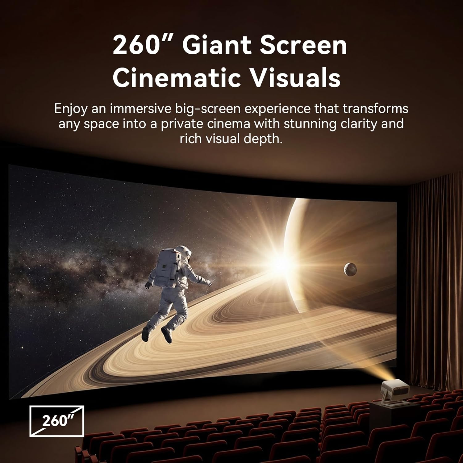 Official Licensed Google TV 4K Smart Projector with WiFi and Bluetooth, Wanbo Vali 1 Pro Dolby Audio, MEMC, Native 1080P, 900ANSI Auto Focus & Keystone, 260" Portable Home Outdoor Movie Projector 8 71RSqeFh2mL. AC SL1500