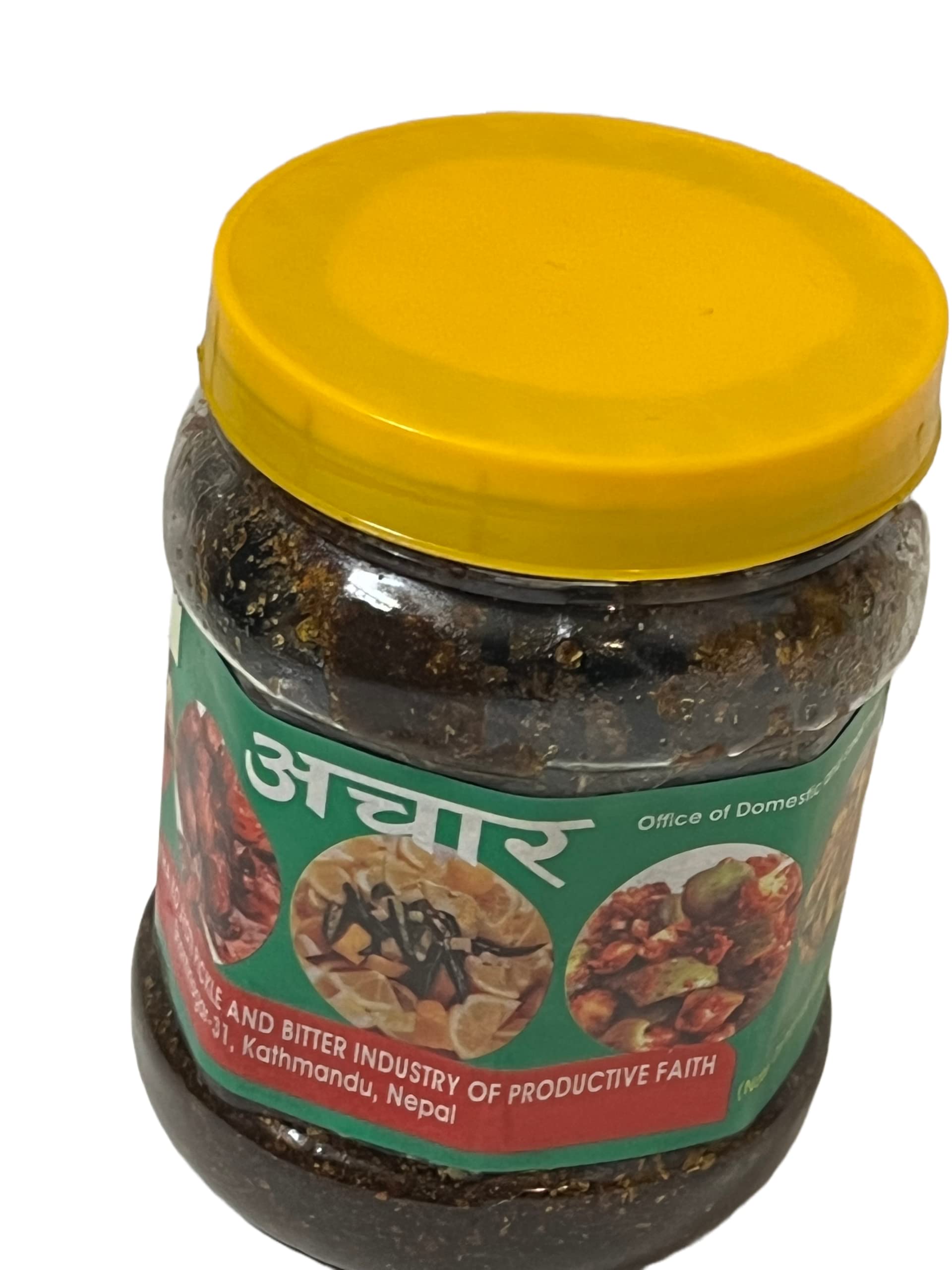 Aap Mango Pickle Sundried Unriped Mango Natural Typical Nepali Flavor Spicy & Sour Dried Mango Achar Pickles 500Grm By QT Shopping