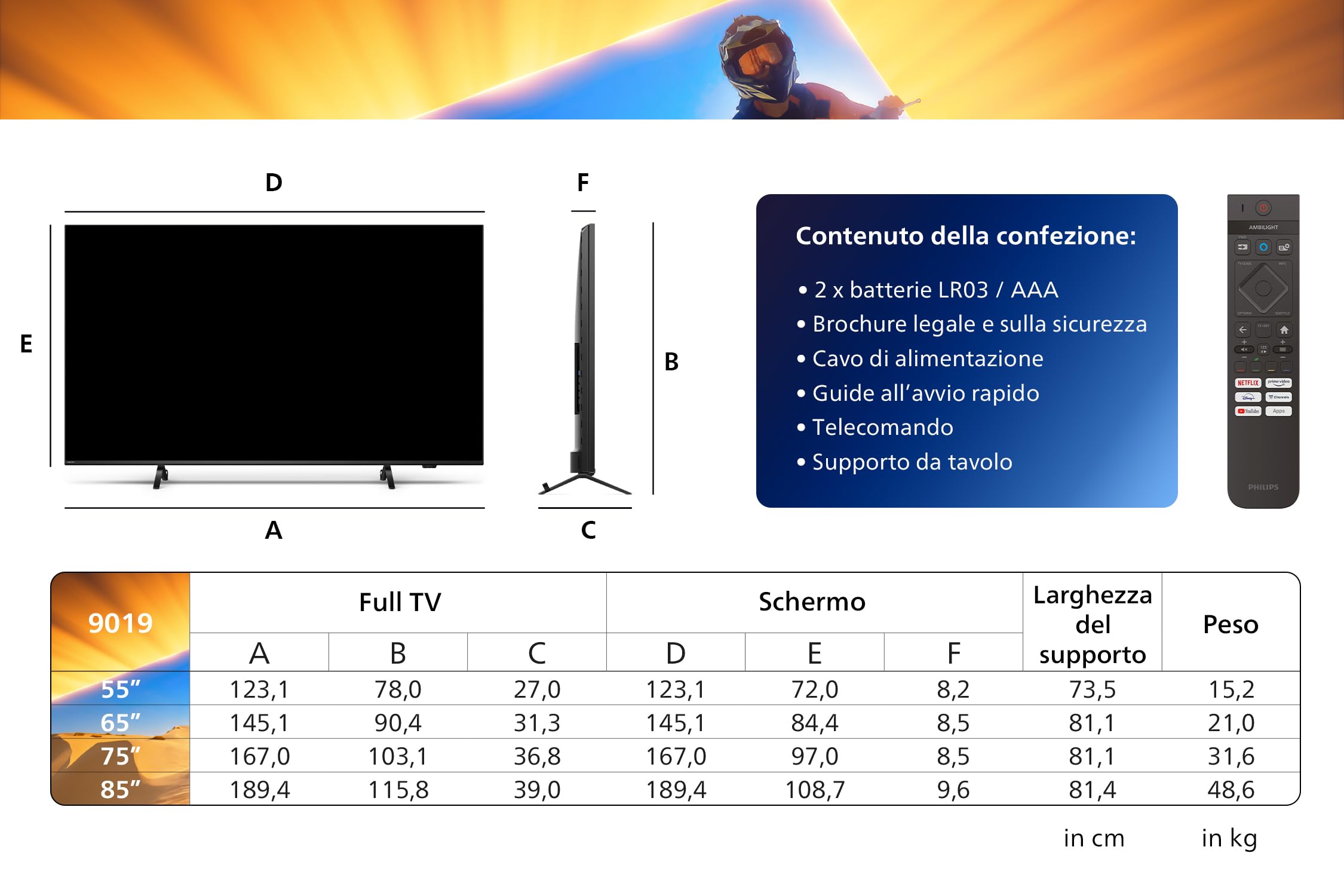 Philips Ambilight Xtra 65PML9019 4K Quantum Dot MiniLED Smart TV - Display 65’’ con processore P5 Perfect Picture Ultra HD, Titan OS, Dolby Vision e Dolby Atmos Sound - Grigio Antracite