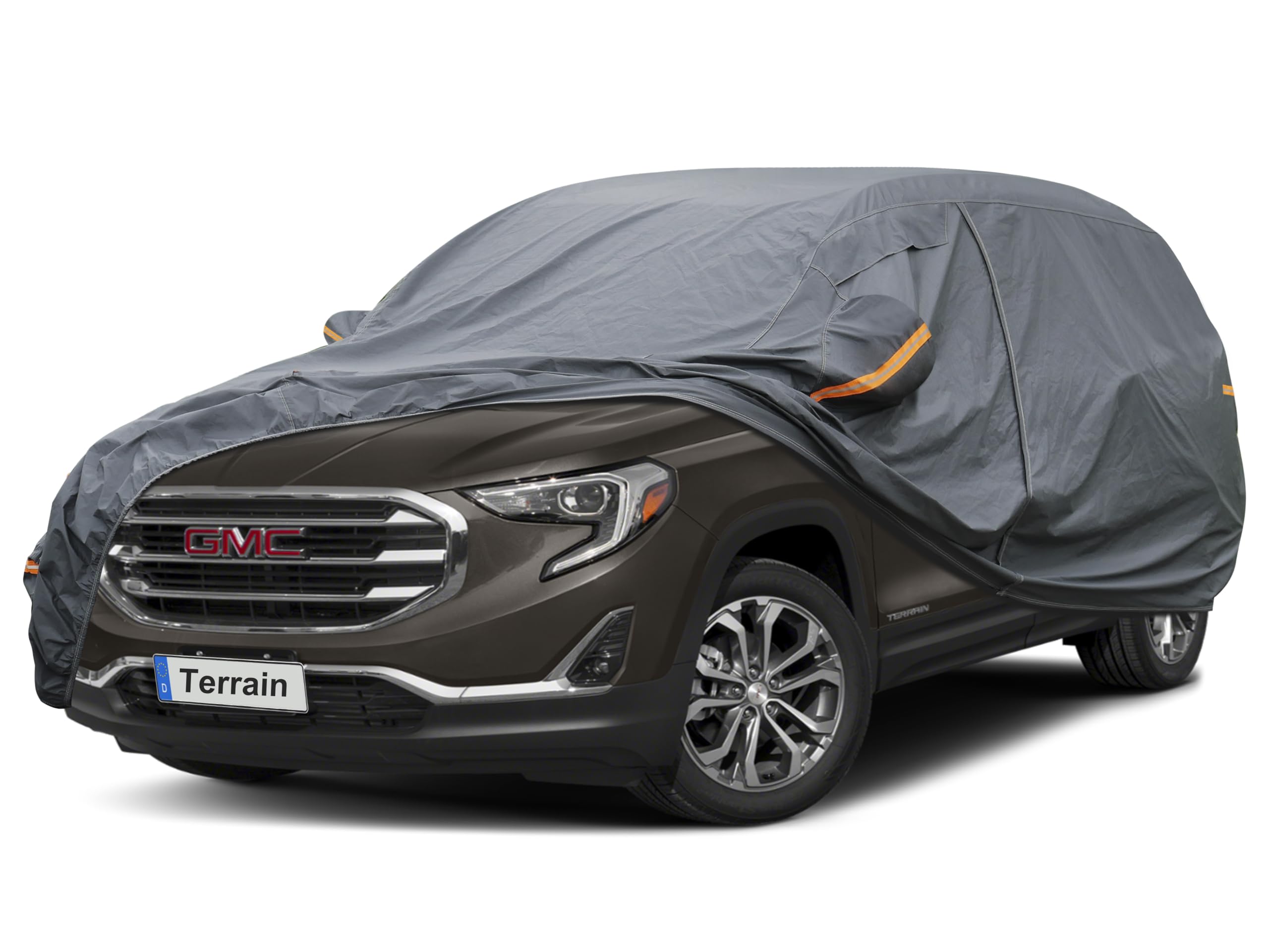 GUNHYI Premium Car Cover Custom Fit GMC Terrain (2010-2026), 16 Layers Heavy Duty Car Cover Waterproof All Weather with Zipper Door for Sun Rain Snow Dust Uv Protection