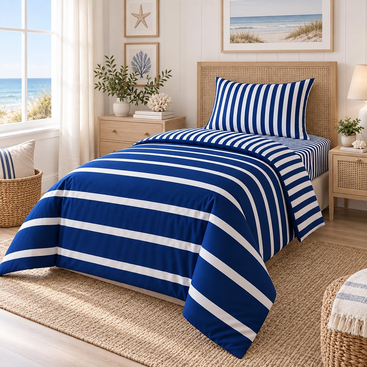 Opulent Living Bedding Single - 3pcs Duvet Cover, Fitted Sheet & Pillowcase