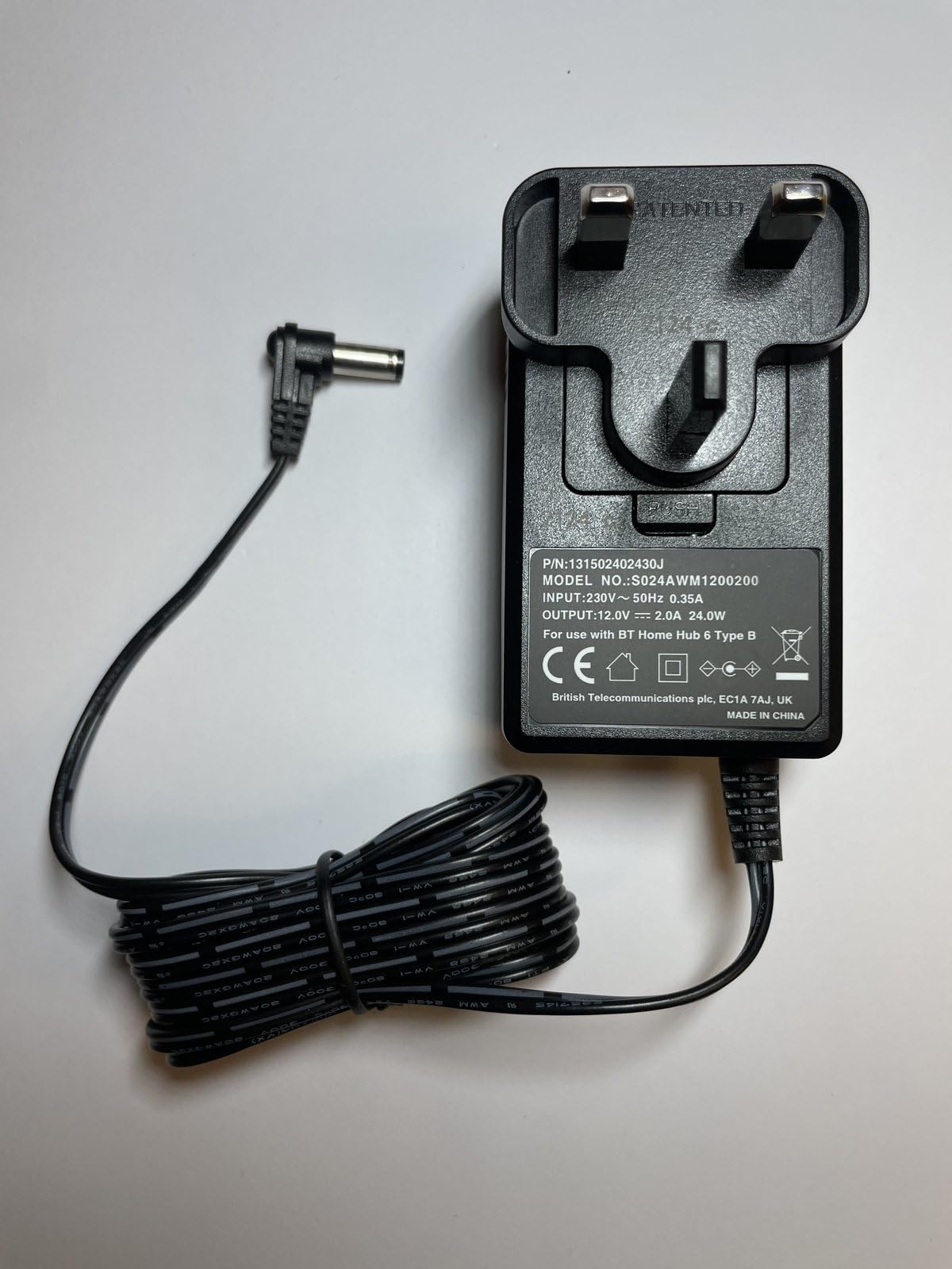 12V Mains AC Adaptor Power Supply Charger for York Fitness C202 Exercise Bike