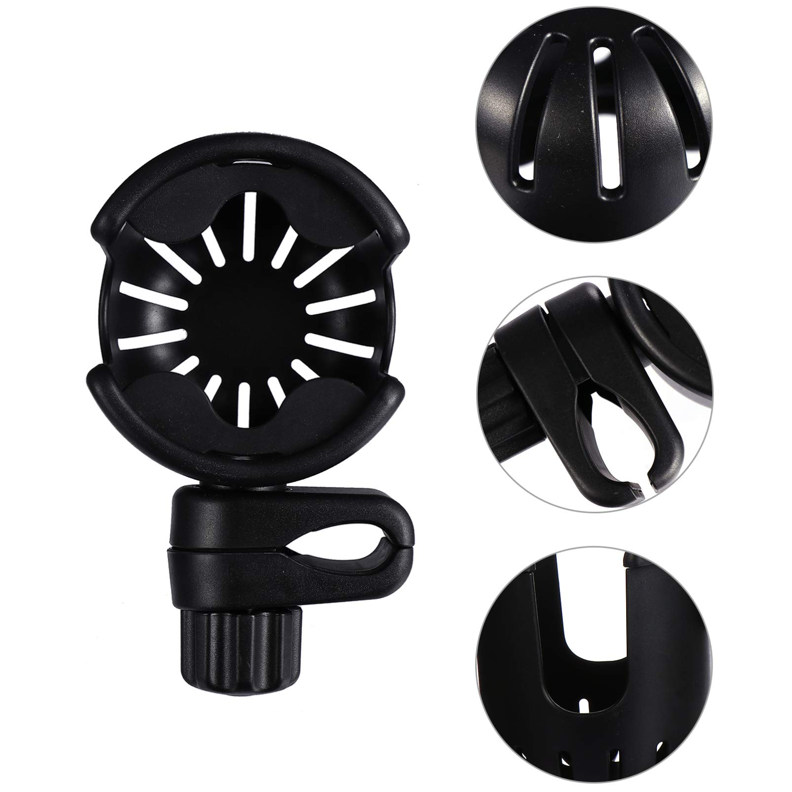 Toddmomy 2 Pièces Porte Gobelet pour Poussette Support Rotatif pour Bouteilles Eau et Biberons Accessoire Pratique pour Déplacements Faciles