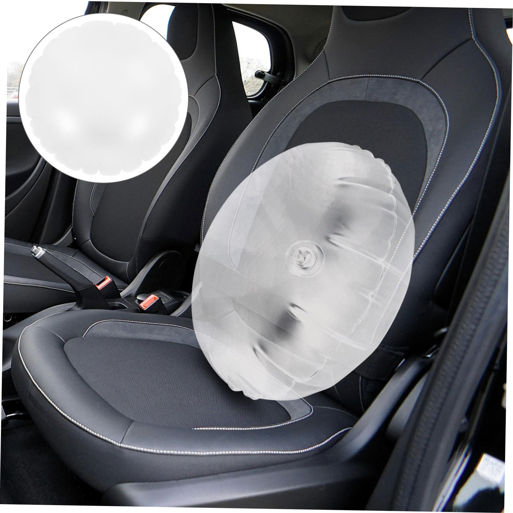 Alipis 4pièces Coussin Gonflable Transparent Coussin De Voyage Portable pour Camping Et Voiture Soutien Ergonomique pour Détente Et Confort