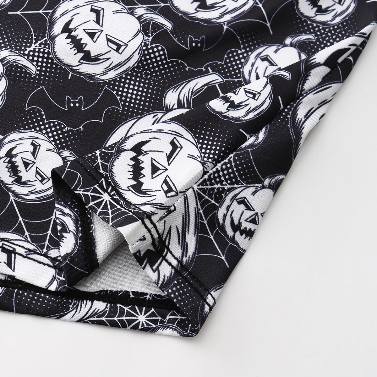 SYVIN Women's 5pcs Spooky Allover Print Gothic Halloween Boyshorts Elastic Waistband Comfortable & Stylish Underwear - Image 7