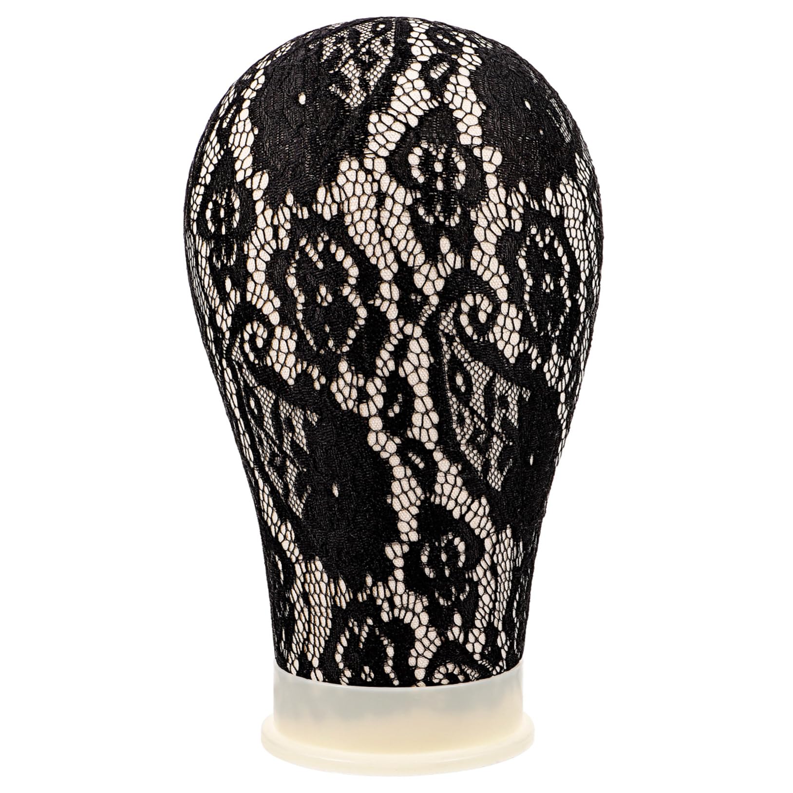 Ipetboom Canvas Wig Block Head Mannequin Display Stand Professional Lace Design for Wigs Styling and Training Beauty Schools and Salons