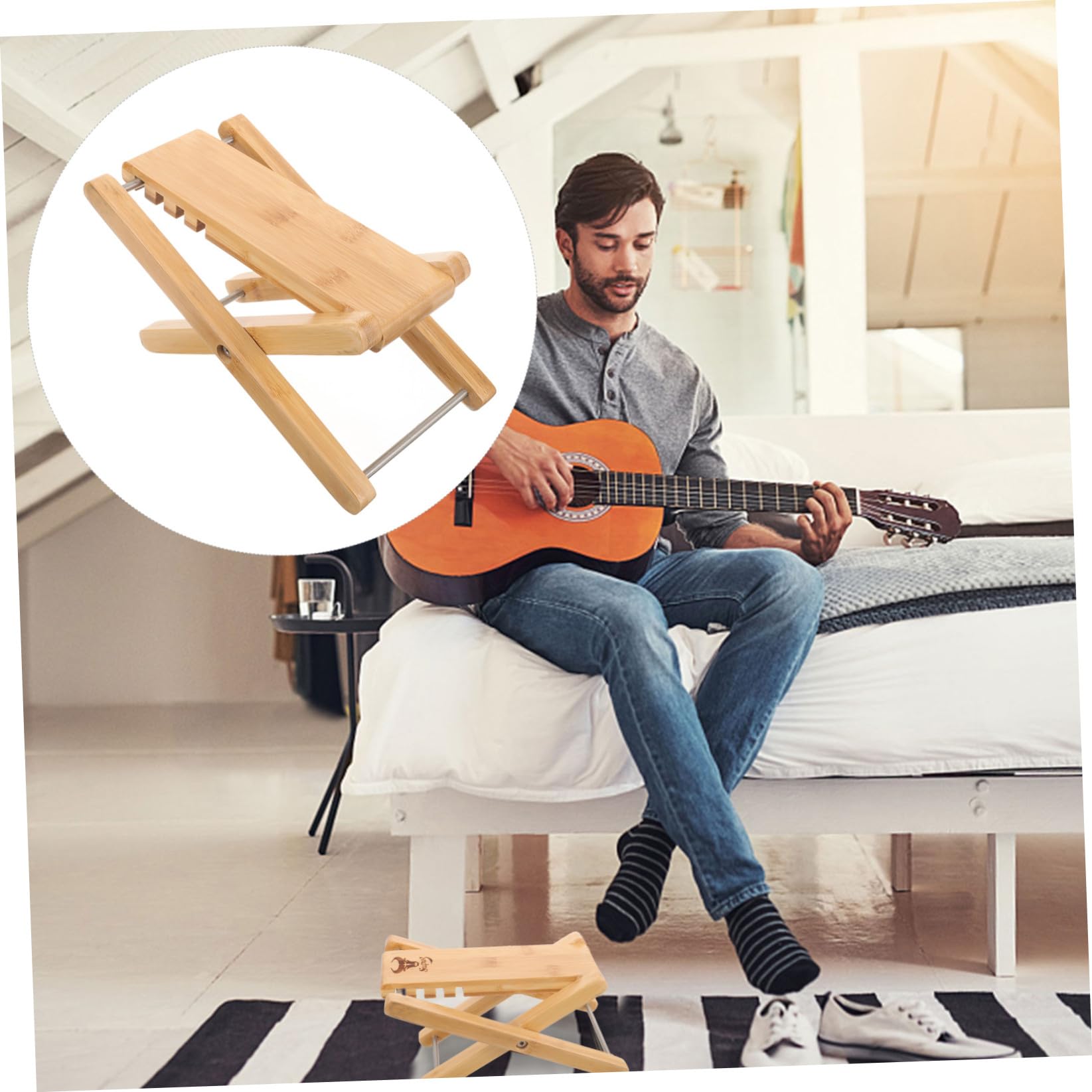 Gitarren Höhenverstellbarer Fußhocker Gitarre Klassische