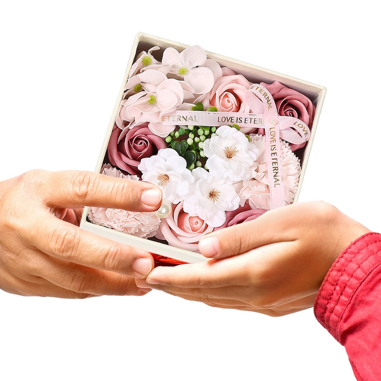 Fleurs artificielles d'intérieur durables pour décoration de Saint-Valentin