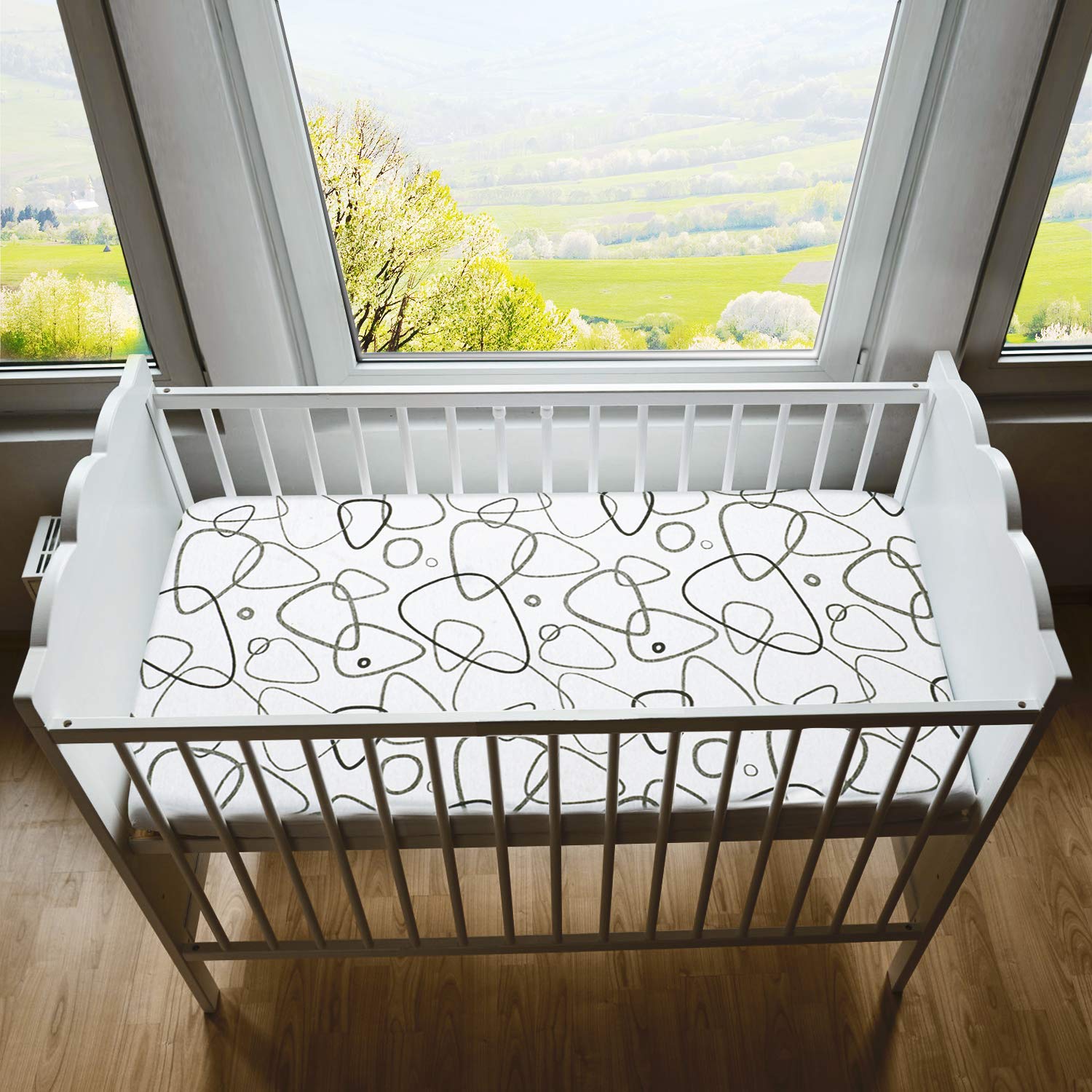 Momcozy Drap Housse Bébé 75x33cm/72x32cm/70x30cm/80x46cm pour Berceau Universels Lot de 3, Protège Matelas pour Fille ou Garçon, Élastique, Compatible avec Julius Zöllner, Träumeland, Alvi, FabiMax