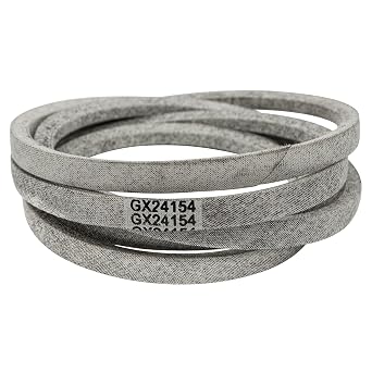 Showingo GX24154 Drive Belt Replacement for John Deere D105 E100 X105 X106-1/2" x 98" Heavy-Duty Aramid Cord Mower Deck Belt - Compatible with M118760 M41668 120 140 300 Series Tractors