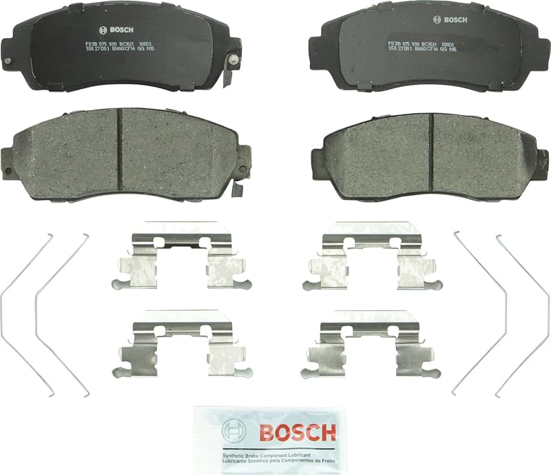 BC1521 QuietCast Premium Ceramic Disc Brake Pad Set - Front | Compatible with Select Acura RDX, TLX; Honda Accord Crosstour, CR-V, Crosstour, Odyssey, Passport; Subaru Legacy