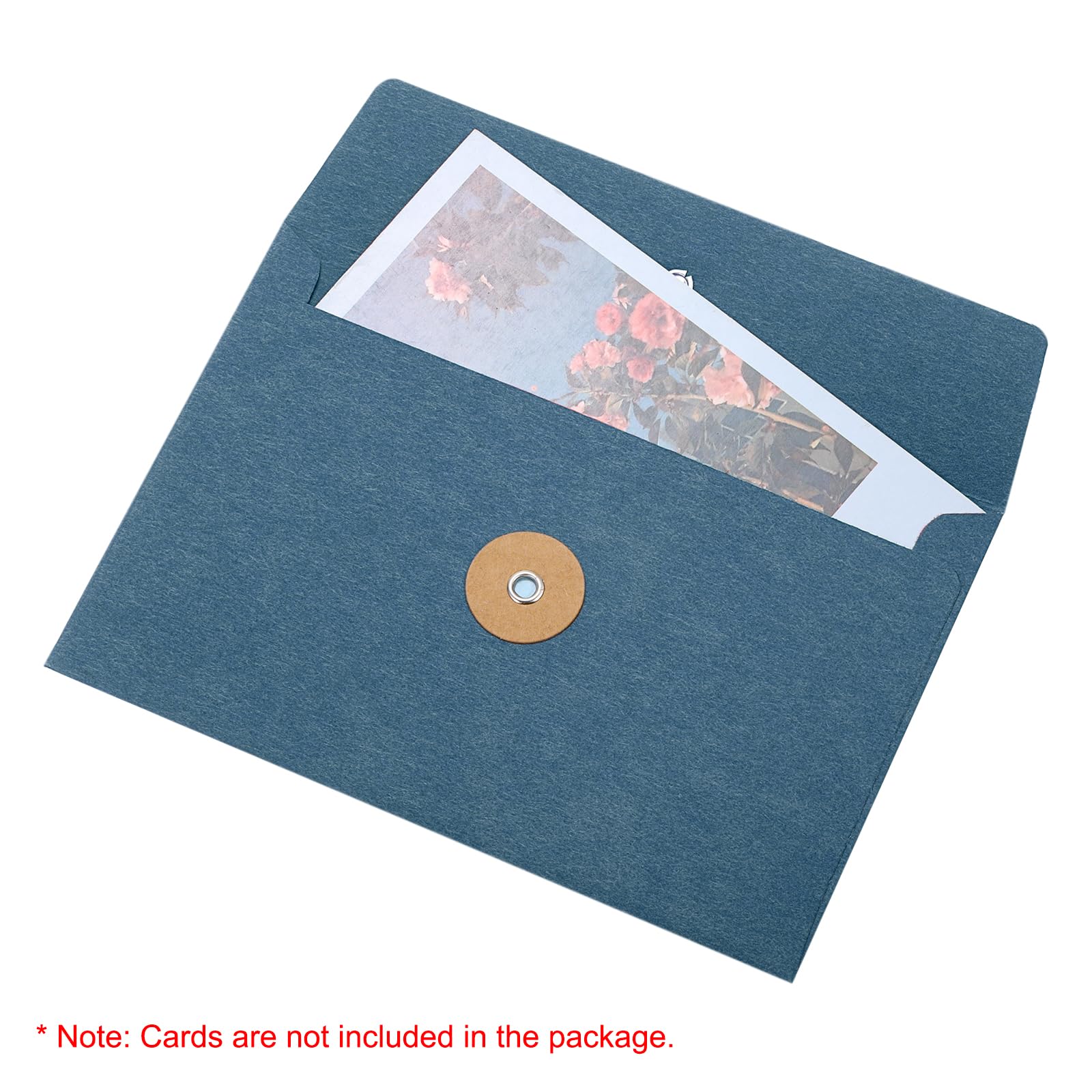 10 Sobres De Papel Kraft Para Tarjetas De Regalo De Felicitación, Cinta