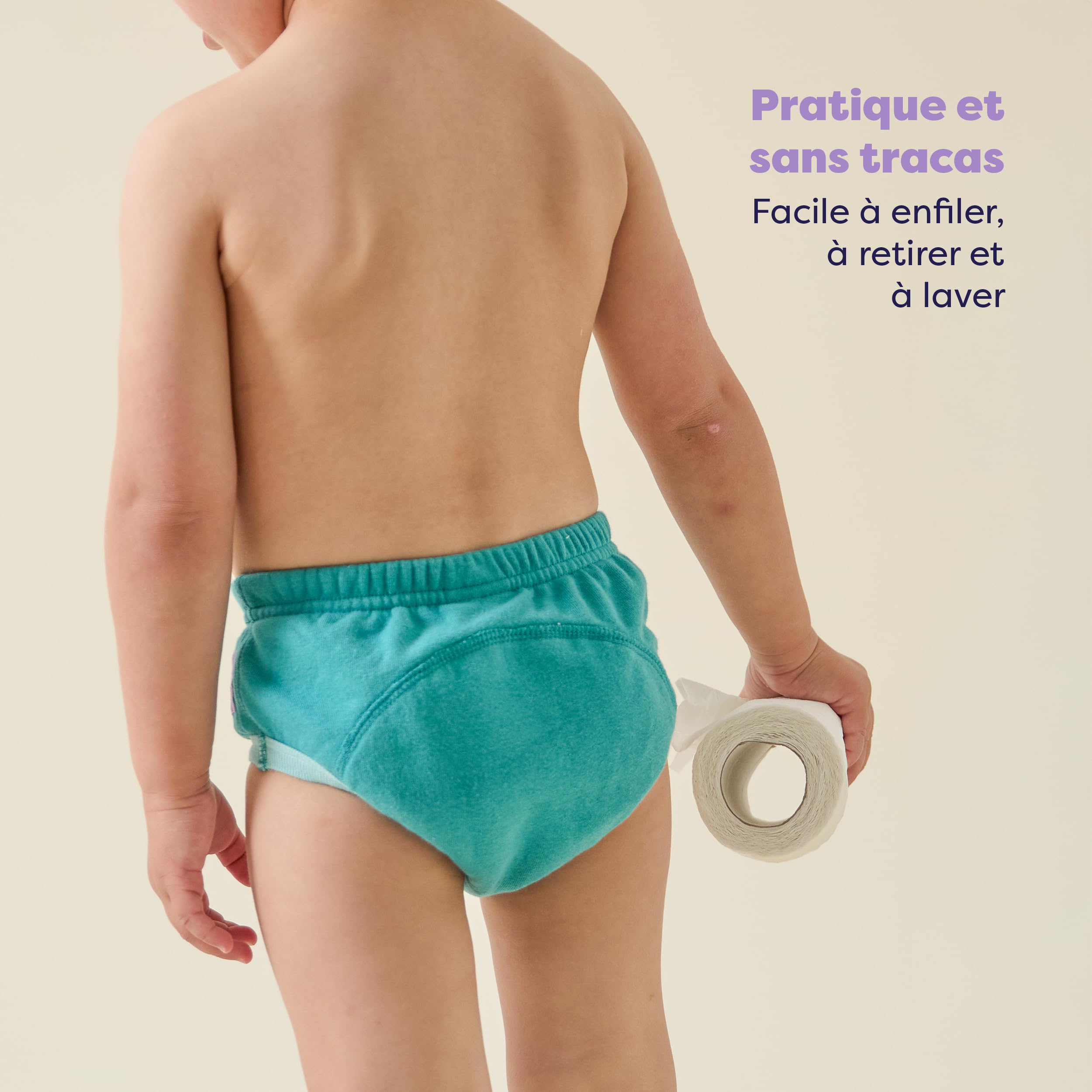 Bambino Mio MEILLEURES Lot de 3 Culotte Apprentissage propreté (OURS MIGNON / 2 à 3 ans) Fille Garcon, Coton rembourrées pour bébé Propreté Enfant Doux Lavable
