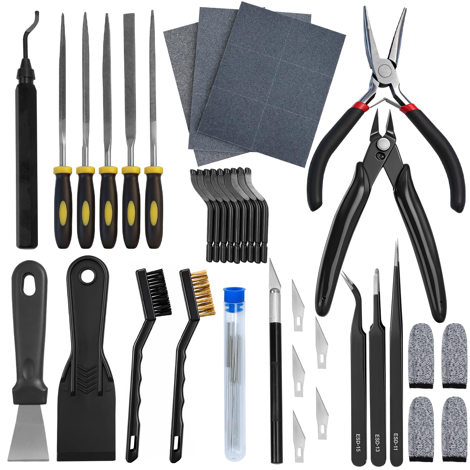 3D Printer Tools Kit - 49 Piece Cleaning & Finishing Set -1