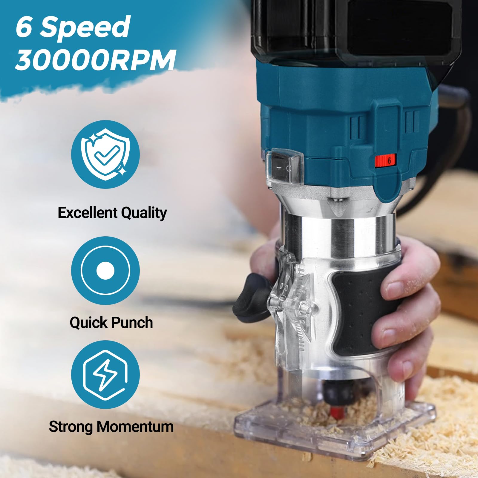 MAKITA DRT50ZJX3 18V LXT accu-bovenfrees/kantenfrees 6-8mm in MAKPAC (zonder accu en lader