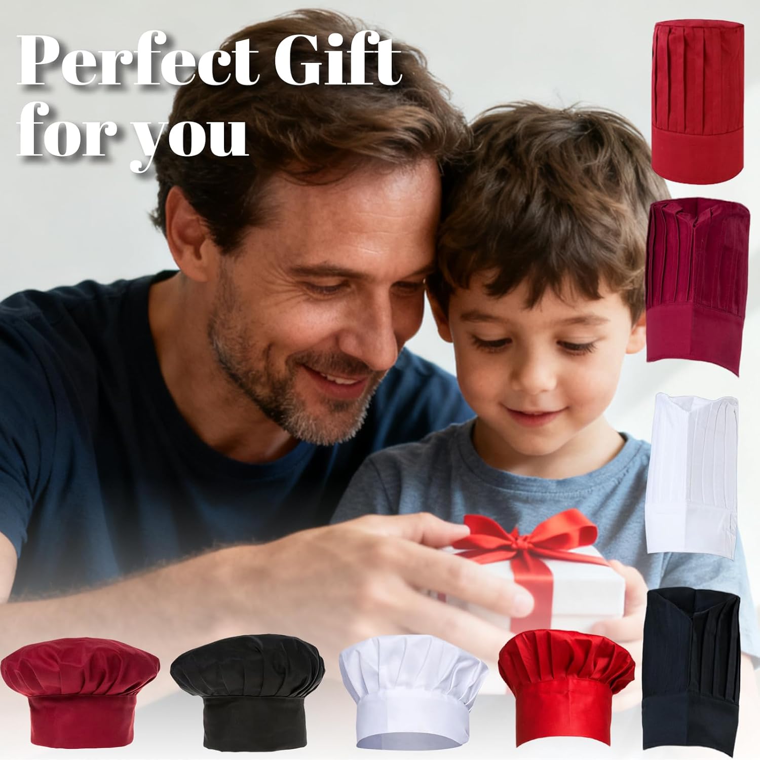 Personalized Grill Pizza Chef Hat with Name Logo Adjustable Chef Hats for Adults Custom Cooking Chef Hat - Image 6