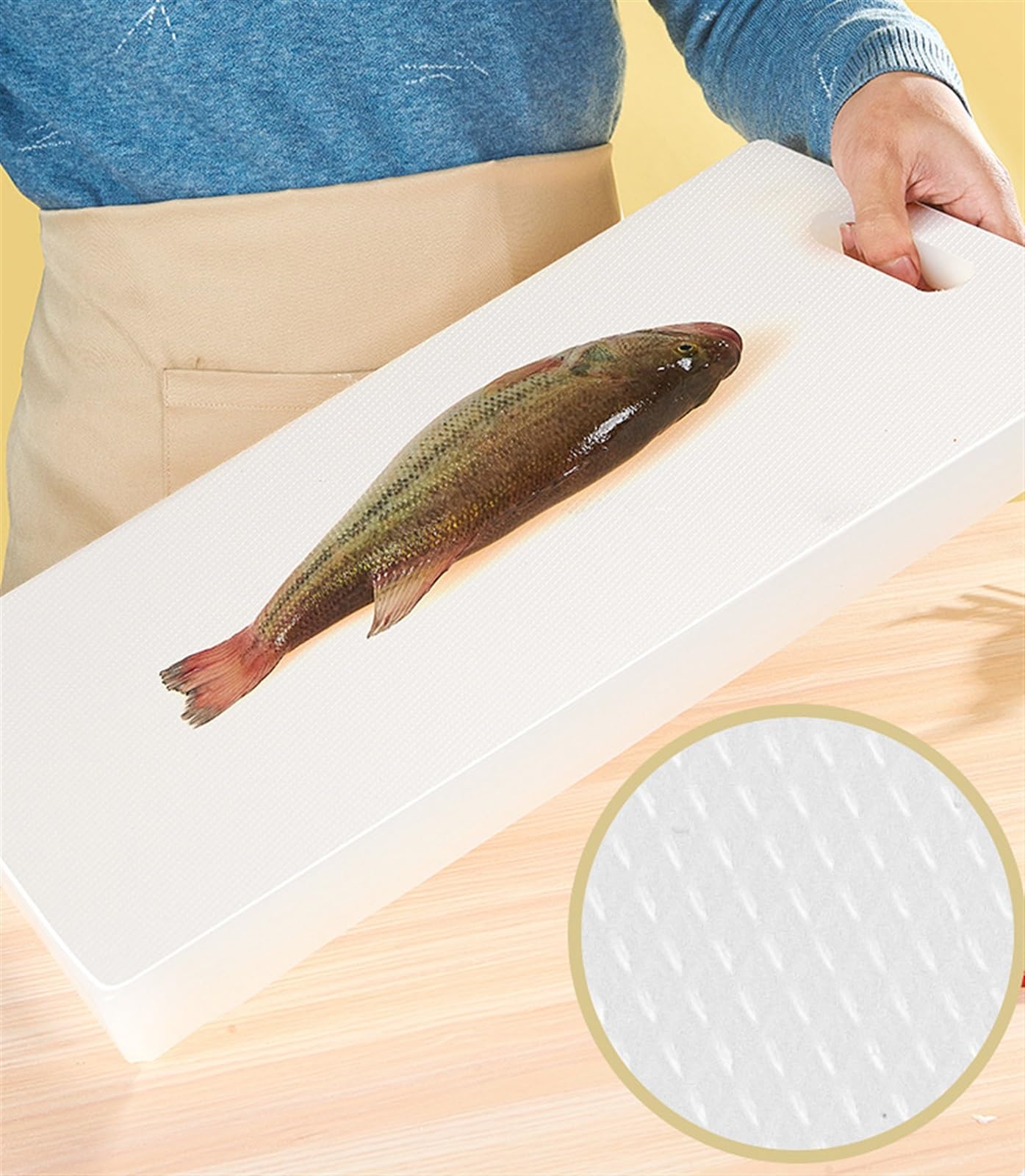 Schneidbrett Schneidebrett Großes Schneidebrett, Spülmaschinenfestes Kunststoff-Schneidebrett Für Die Küche Mit Leicht Zu Greifendem Griff Frühstücksbrett Schneidebretter(11 * 14in)