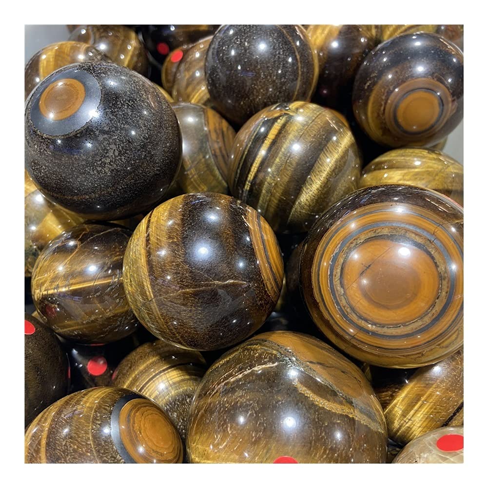 Roter Tigerauge Kristallkugel - 30-40mm Für Meditation & Raumdekoration