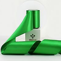 Vista 85 de MEEDEE - Cinta de satén blanca de 2 pulgadas, cinta blanca de lujo de doble cara de 25 yardas, cintas de seda para envoltorios de regalo