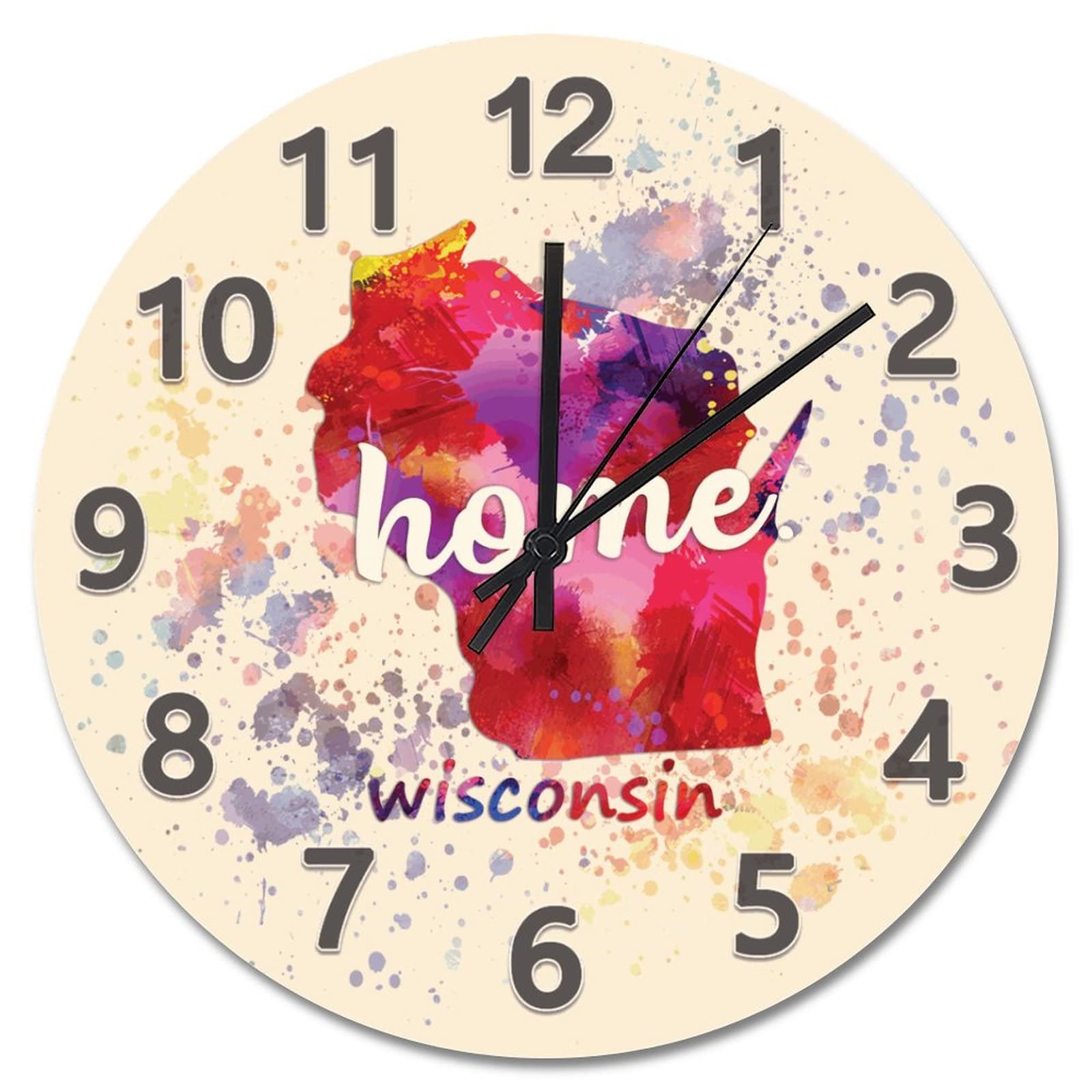Horloge murale moderne silencieuse de 38,1 cm pour le salon