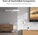 SwitchBot Caméra intérieure de sécurité 3K/5MP - Camion pour baby Pet Monitor, 2.4G Plug-in Wi-Fi, Vision nocturne, 2 C'est bien audio. 360 Suivi des mouvements, mode de confidentialité, fonctionne avec Alexa, Cloud & SD Stockage
