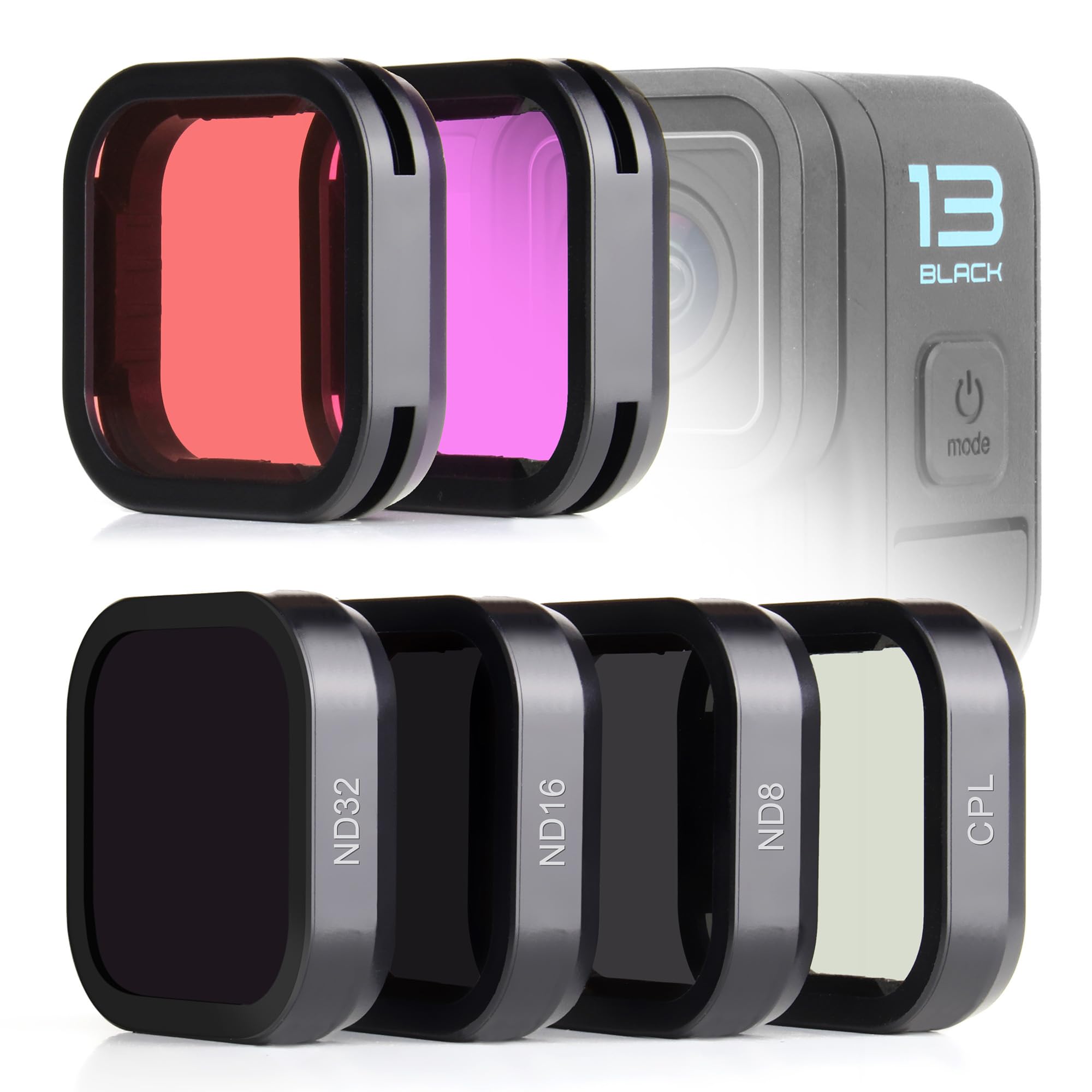 Photo 1 of SOONSUN 6-Pack ND/CPL & Snorkeling Lens Filter Set for GoPro Hero 13 Black