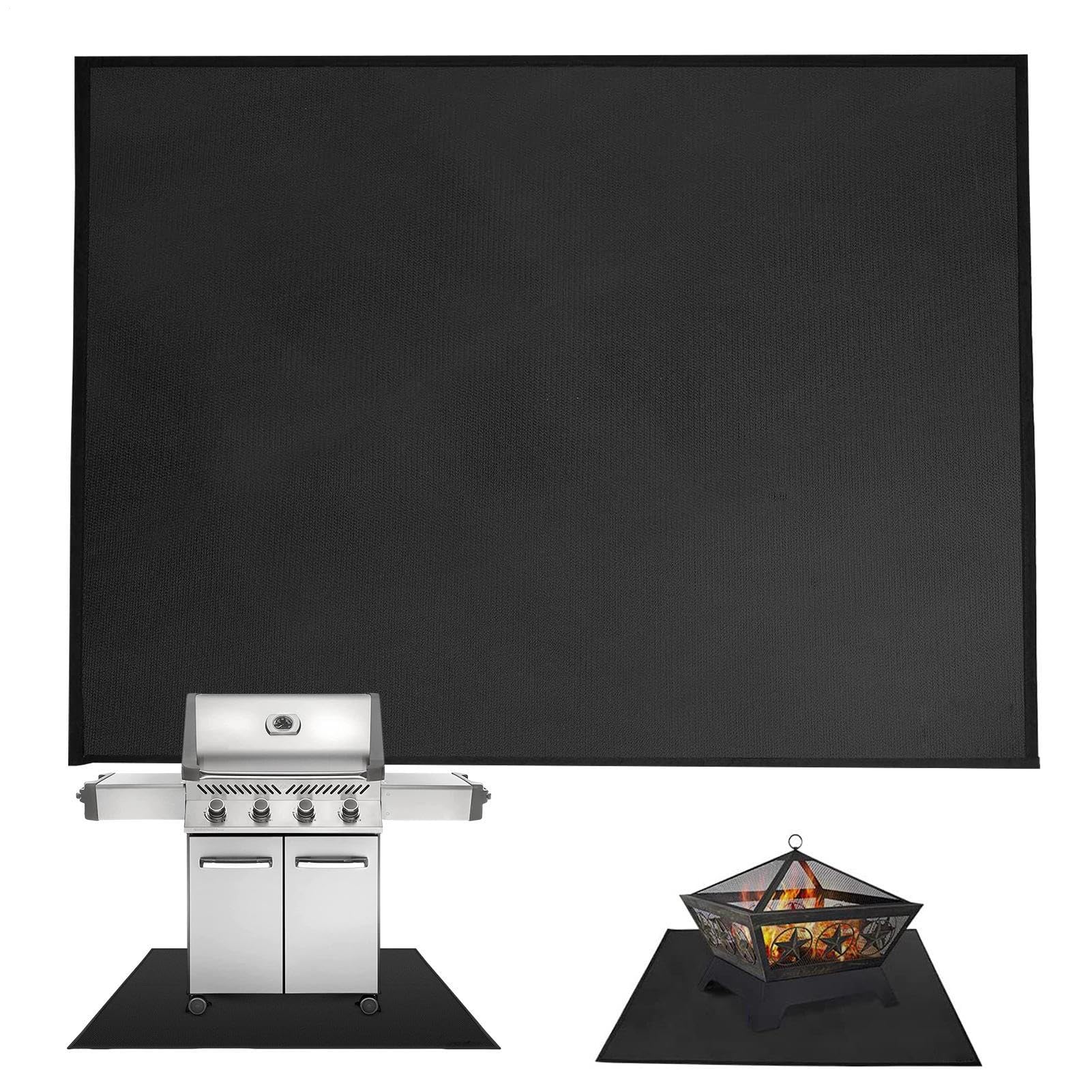 Tapis de Protection pour Barbecue Protège-Sol Ignifuge pour Feu de Camp