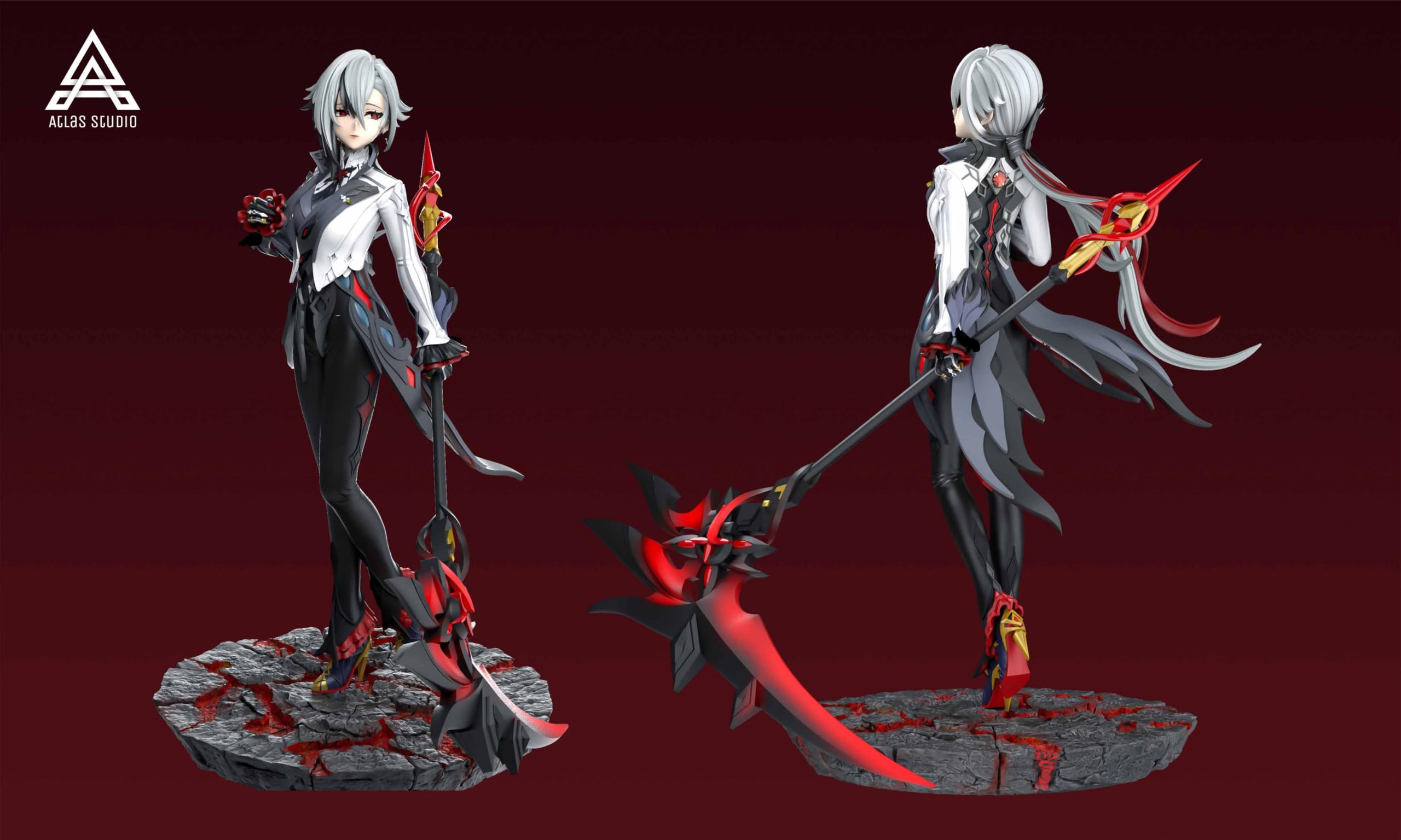 原神 ファデュイ アルレッキーノ 1/6スケール 塗装済み完成品フィギュア 原神 ファデュイ アルレッキーノ 暝天の凶月 Ver. 1/6スケール