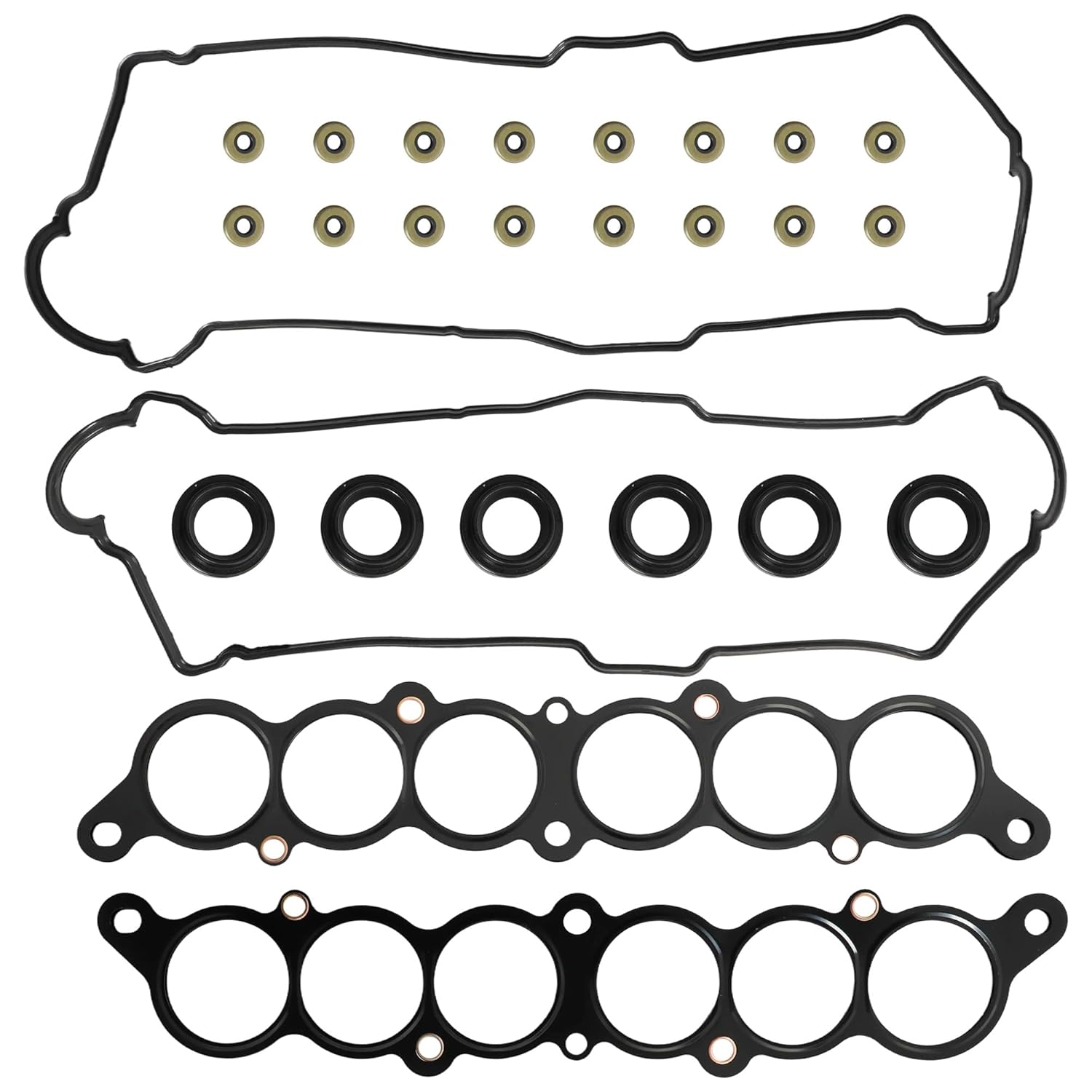 5VZFE Engine Cylinder Valve Cover Gasket Set Fit for Toyota Tacoma 1995-2004 4Runner 1996-2002 Tundra 2000-2004 T100 1995-1998 3.4L 5VZFE Replace#VS50422R MS95899