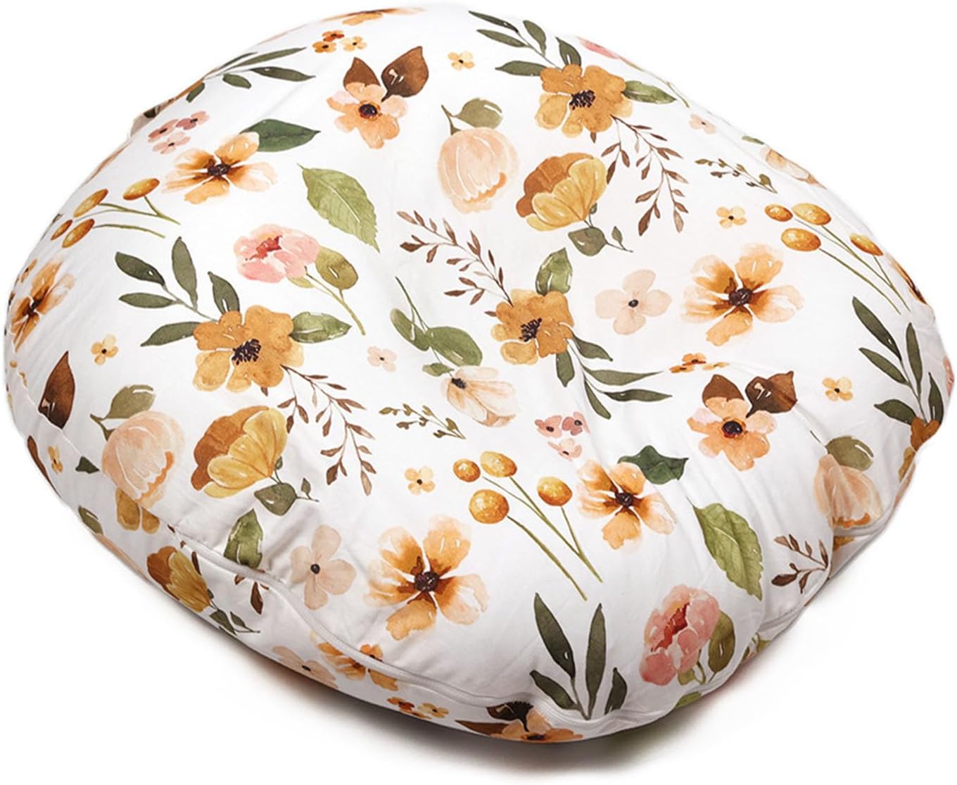 EFELIM Nest Pillow with Cotton Cover, Cartoon Lounger Pillow Portable Lightweight Lounger Floor Seat for Home Travel (Yellow)