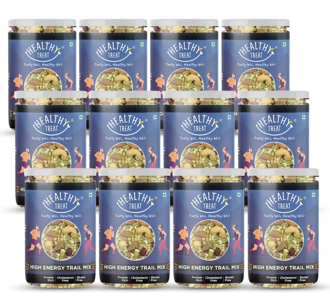 Healthy Treat High Energy Trail Mix (Bulk pack - 3000 g (Pack of 12)) | High Protein, High Fibre | Dry Fruits Mix, Premium Trail Mix | Healthy Mixed Nuts with Dry Fruits & Roasted Seeds-image-18