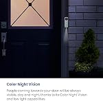 Lorex 2K Porte-vidéo Wi-Fi filaire 32GB Stockage local, pas de frais mensuels. Détection de personne. 2-Way Parler IP65 Étanche à l'épreuve des intempéries