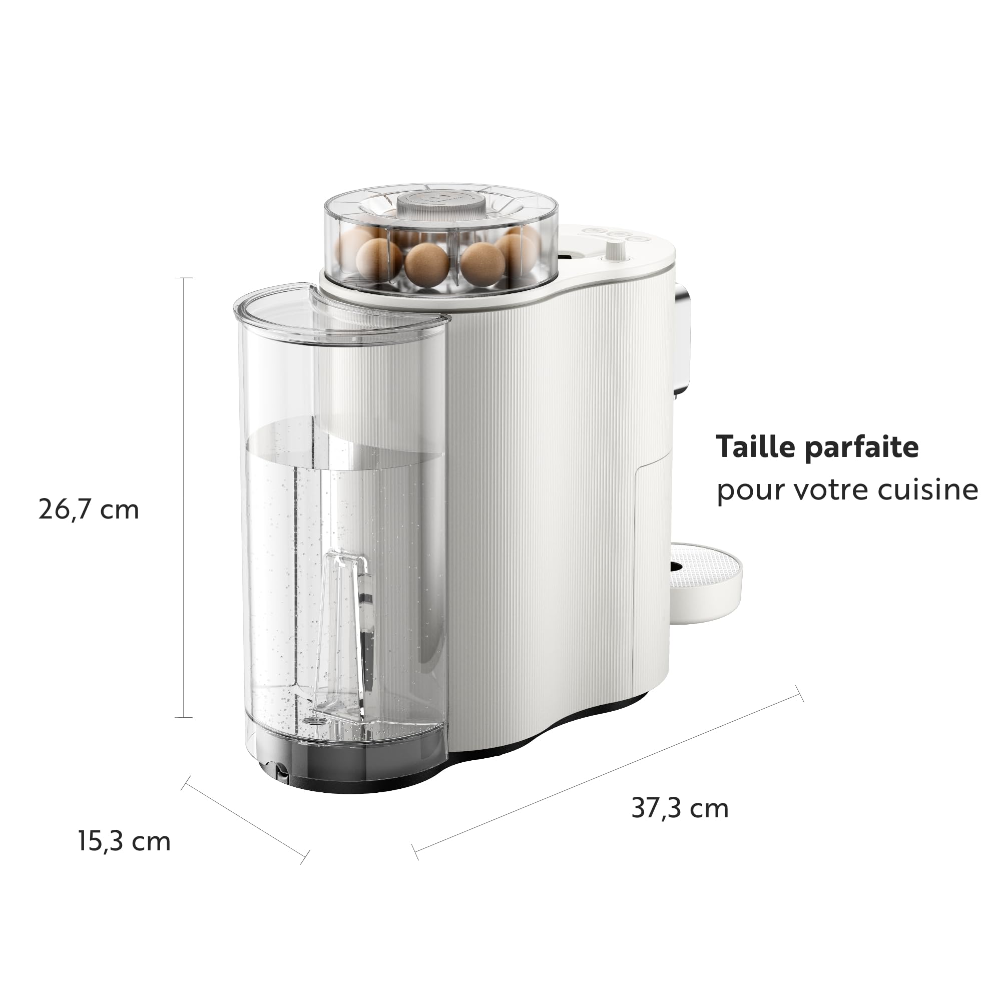 CoffeeB Globe Blanche – machine à café pour boules de café, 1,3 L