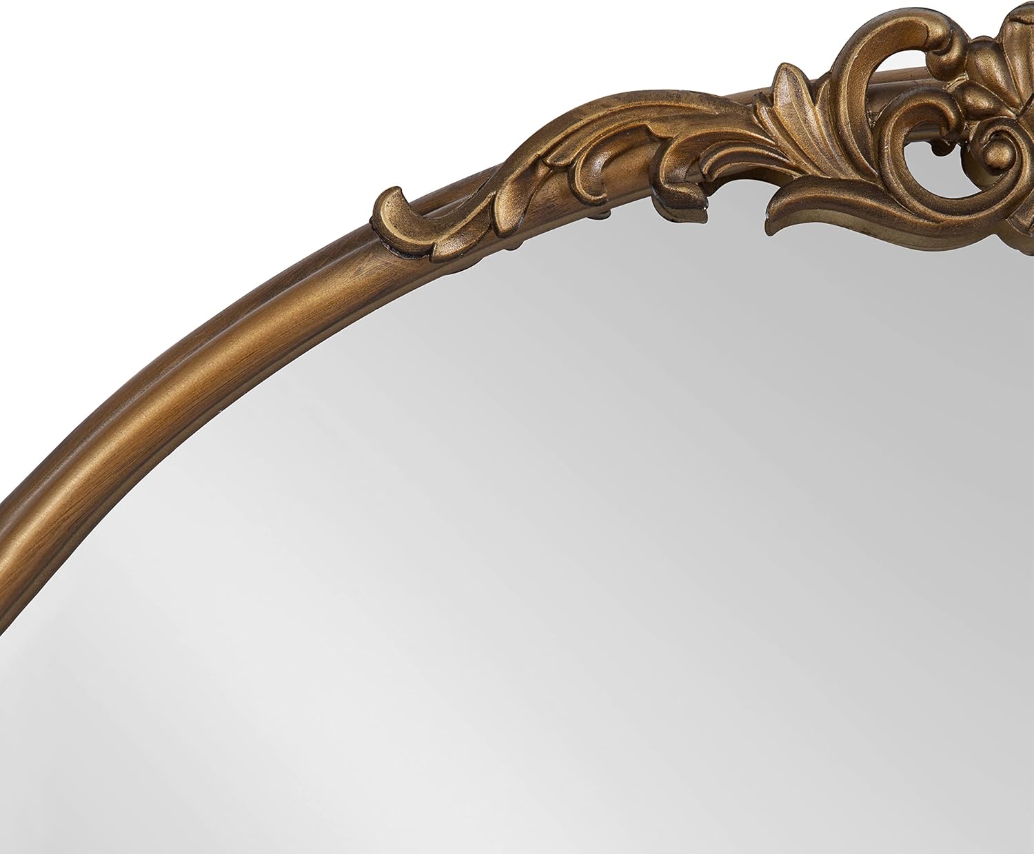Kate and Laurel Arendahl Glam Ornate Mirror, 27 x 18.75, Gold, Traditional Baroque Inspired Wall Decor