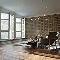 Vista 23 de 23 3/8"W X 23 3/8"H Large Wembley Decorativos Paneles De Pared De Madera De Calado, Aliso